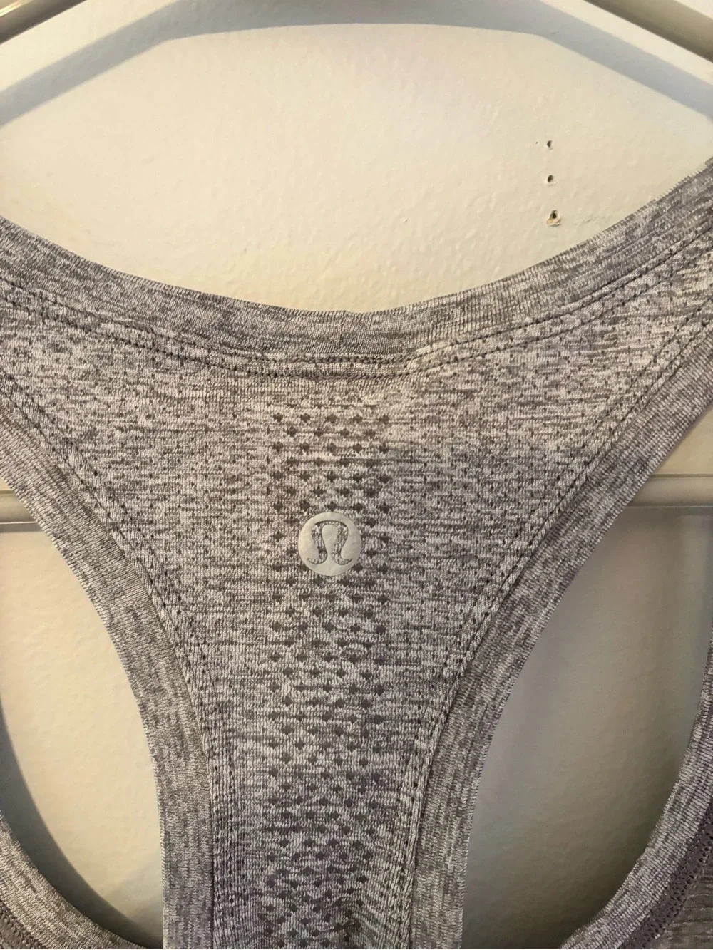 lululemon athletica Gray Racerback Tank Top
